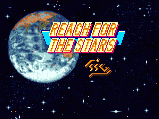 Reach For The Stars title screen for Amiga